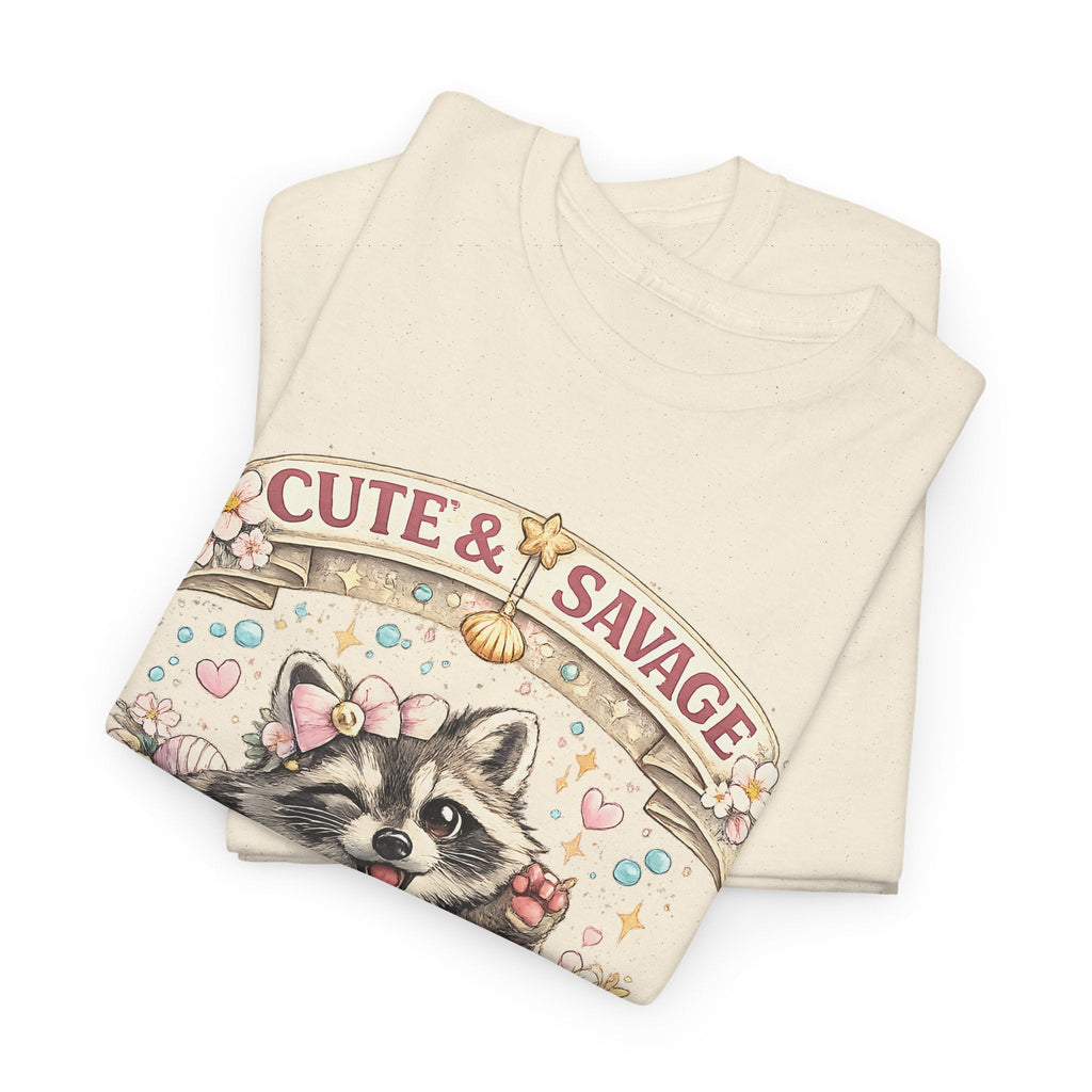 T-Shirt Carino ma Selvaggio – Procione Divertente