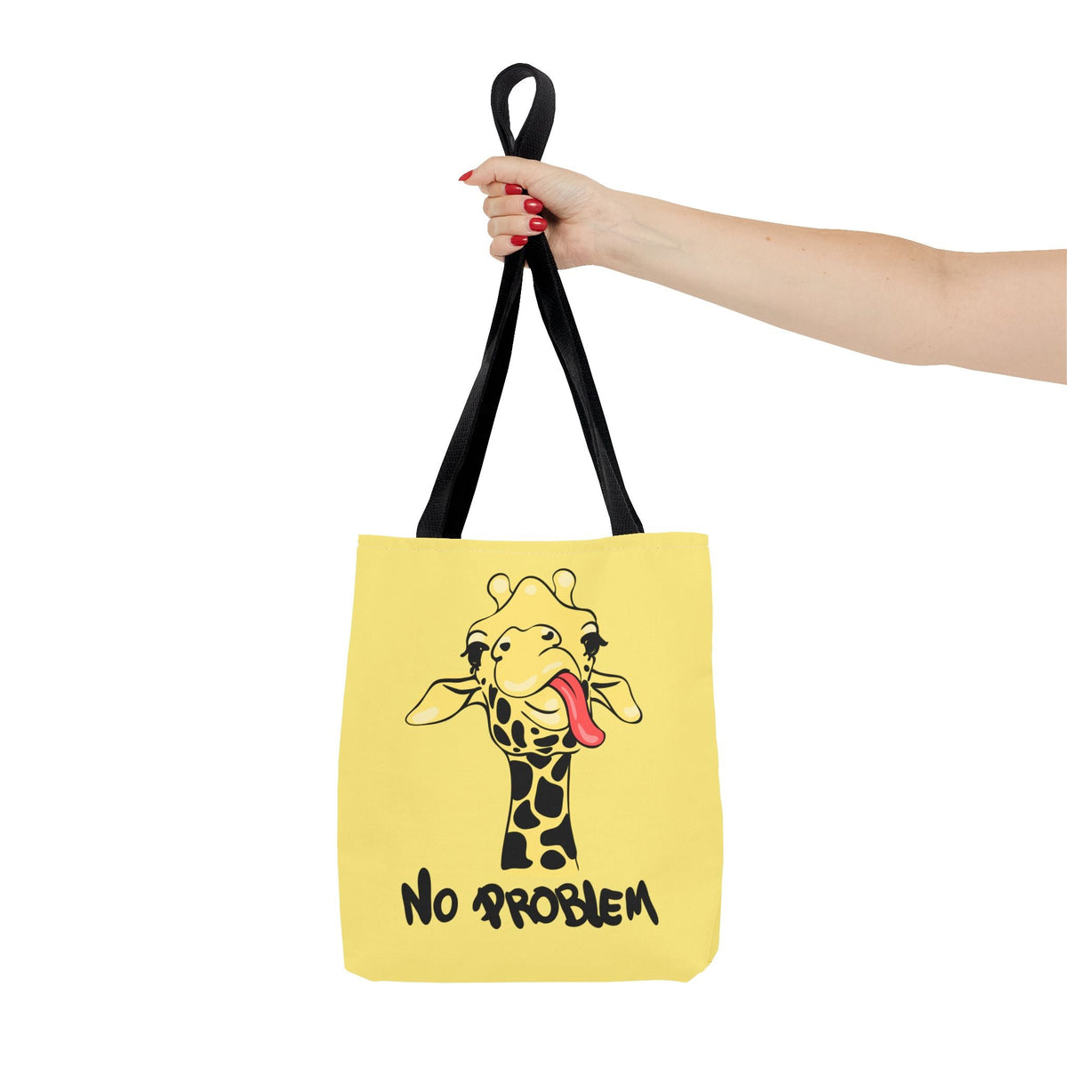 No Problem Borsa in tessuto – divertente Giraffe