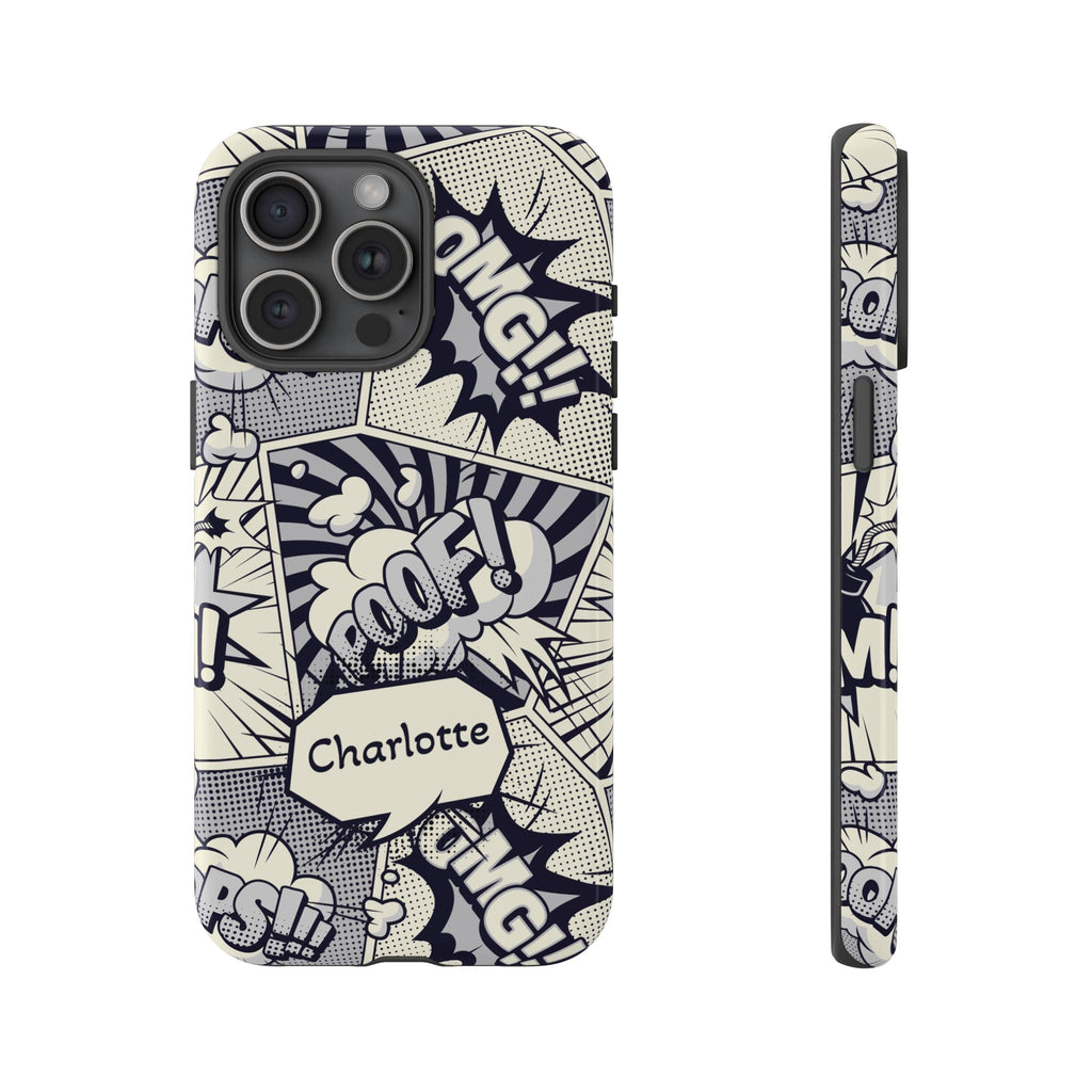 Personalizzata Comic Cover per smartphone con nomen – Cover robusta con Pop-Art