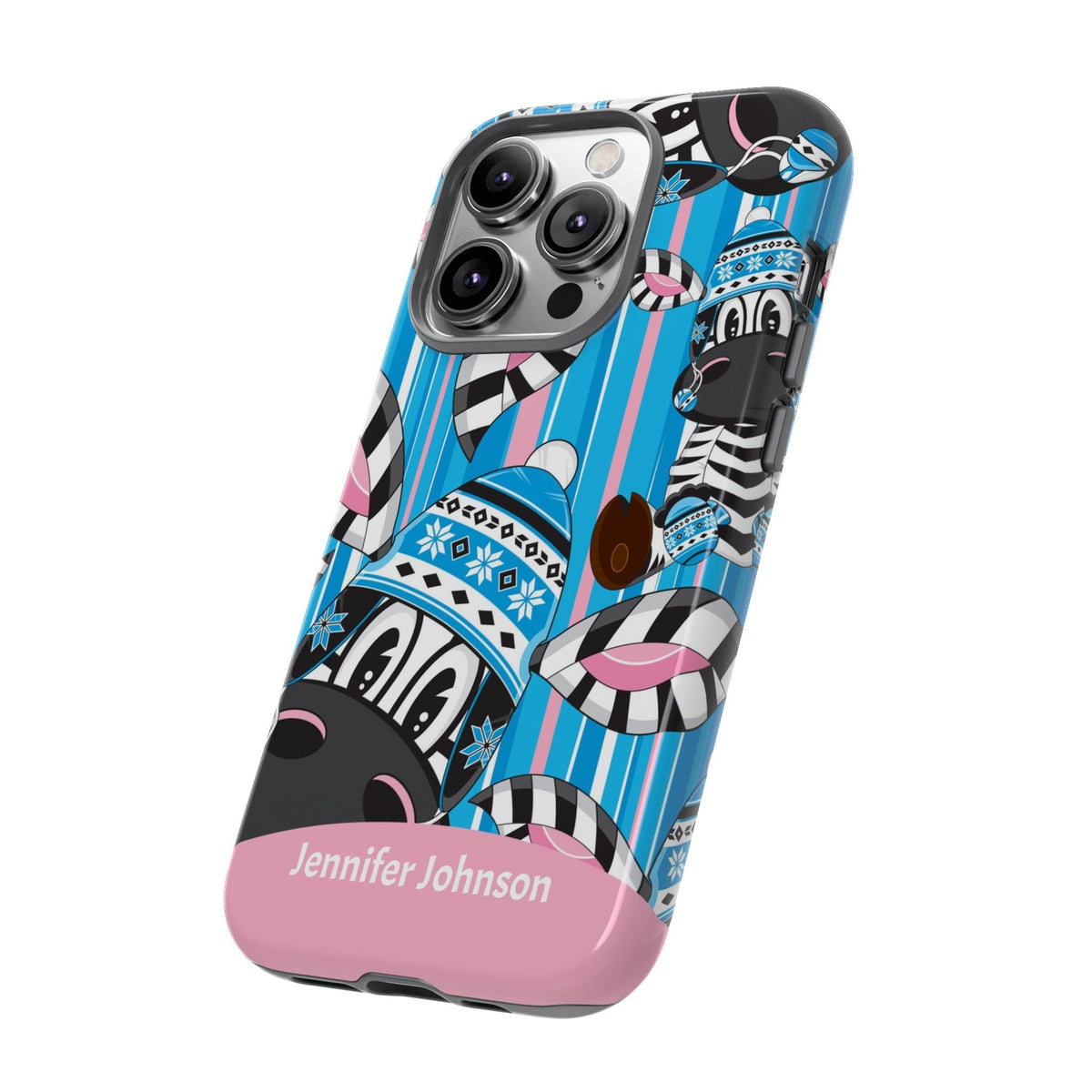 Cover Personalizzata con Nome – Fantasia Zebra Colorata
