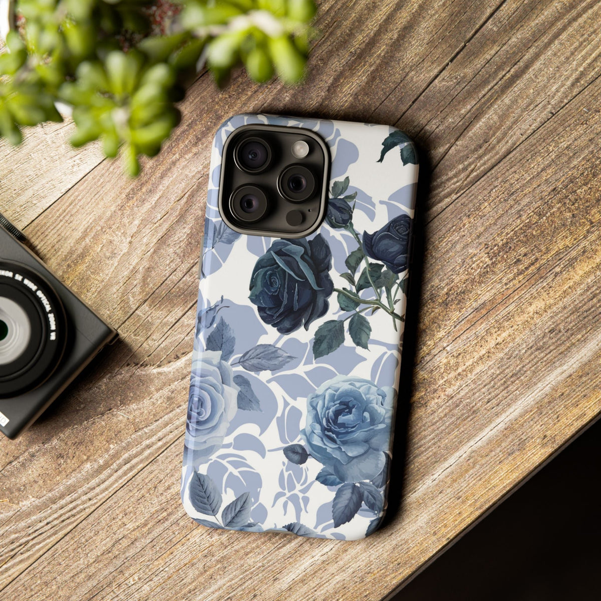 Blaue Rose Cover per smartphone – elegante robuste Cover per smartphone con fiori