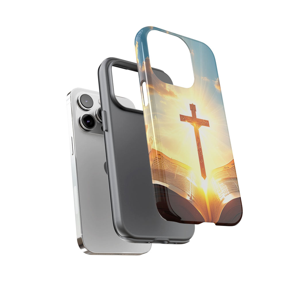 Christliches Kreuz & Bibel Cover robusta – Glaubensdesign