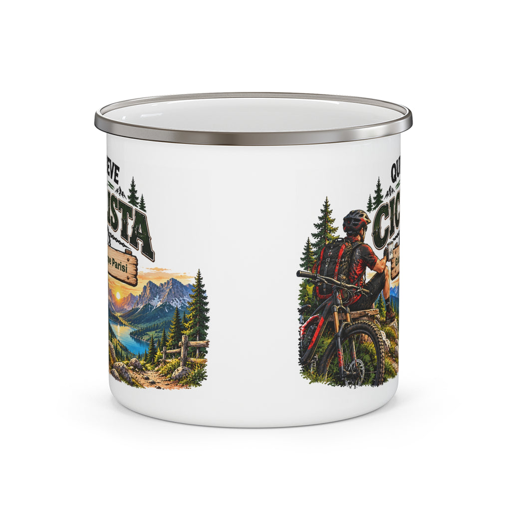 Tazza da Campeggio Personalizzata con Nome – Qui Beve il Ciclista