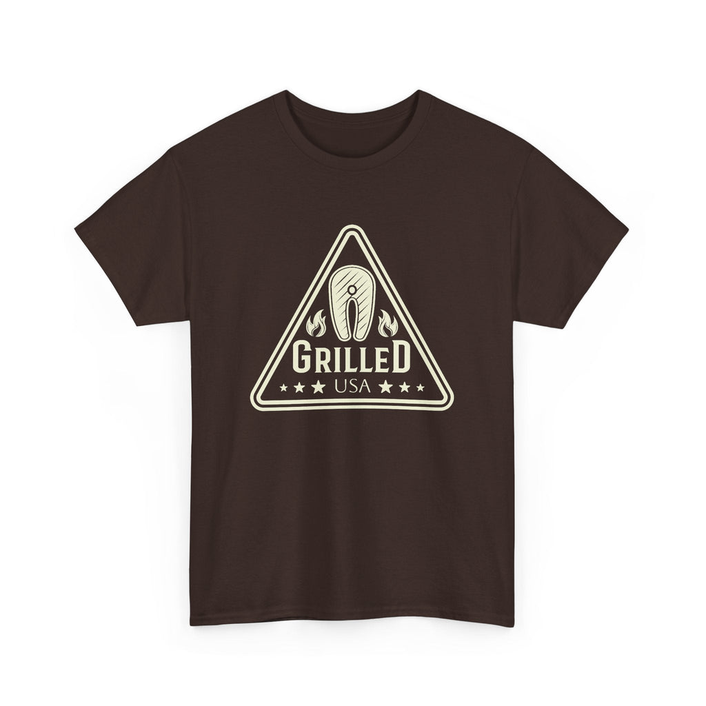 T-Shirt BBQ USA – Bistecca alla Griglia Vintage