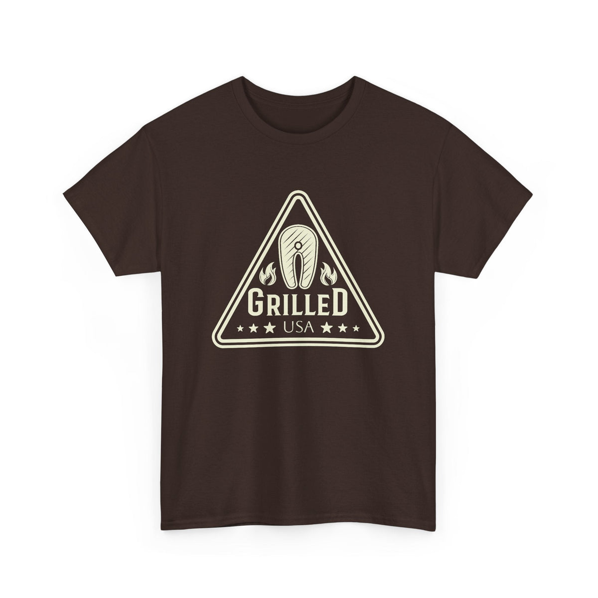 T-Shirt BBQ USA – Bistecca alla Griglia Vintage