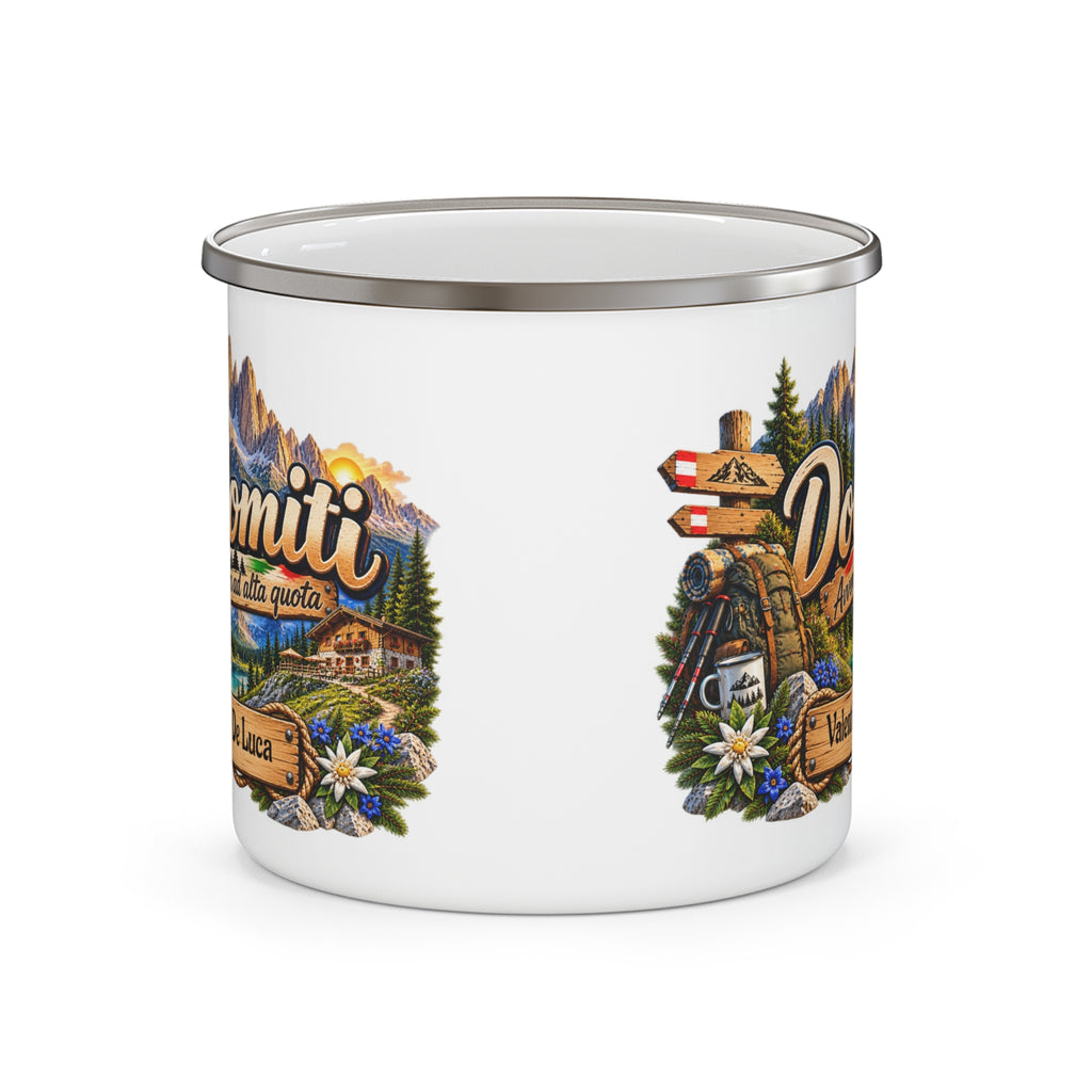 Tazza da Campeggio Dolomiti Personalizzata con Nome – Avventura ad Alta Quota
