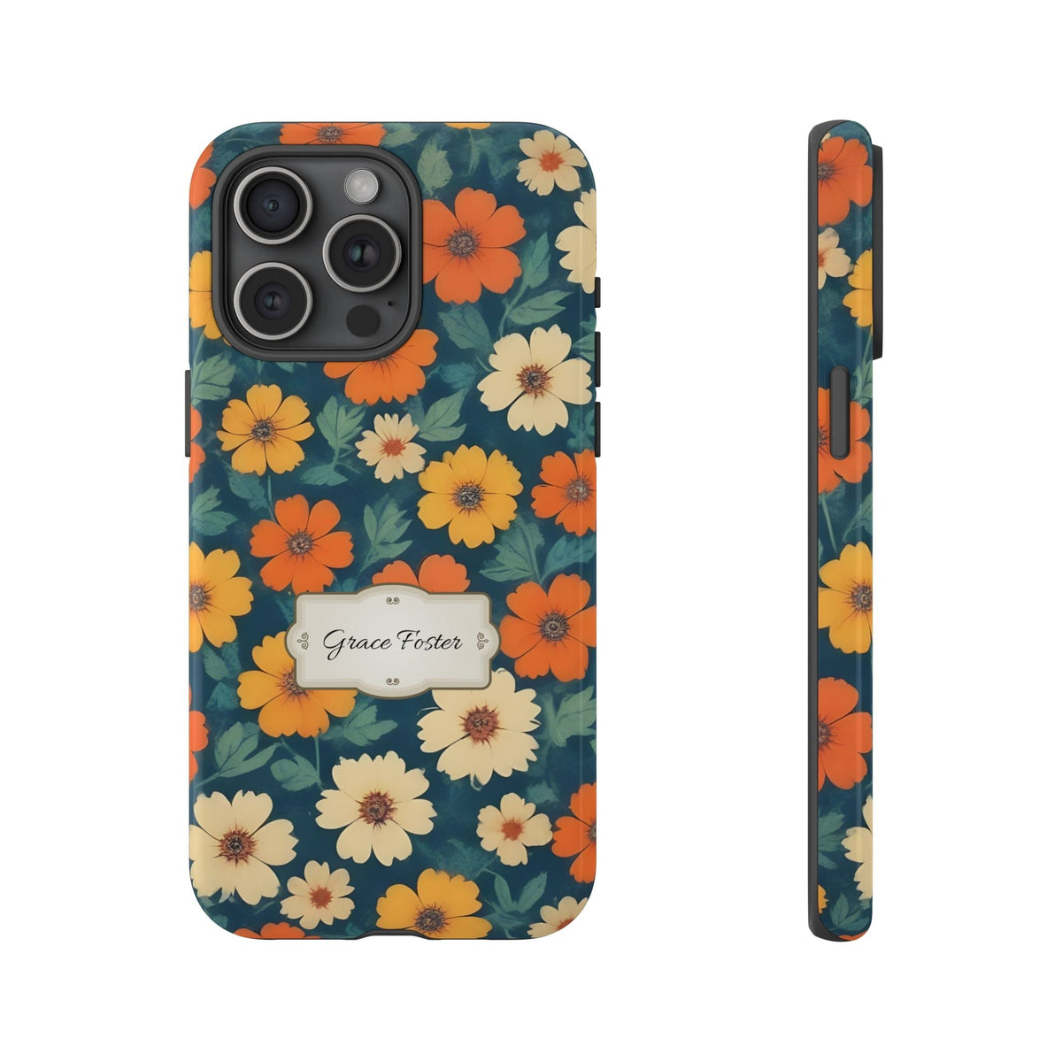 Cover Personalizzata con Nome – Design Floreale Retrò
