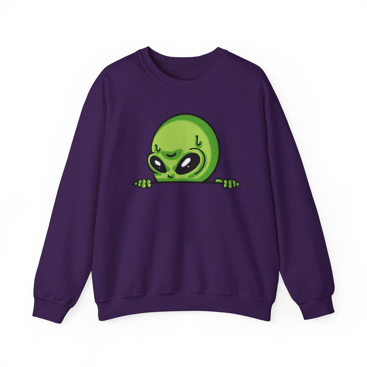 Alien Peeking Sweatshirt – Sweatshirt von MALUX