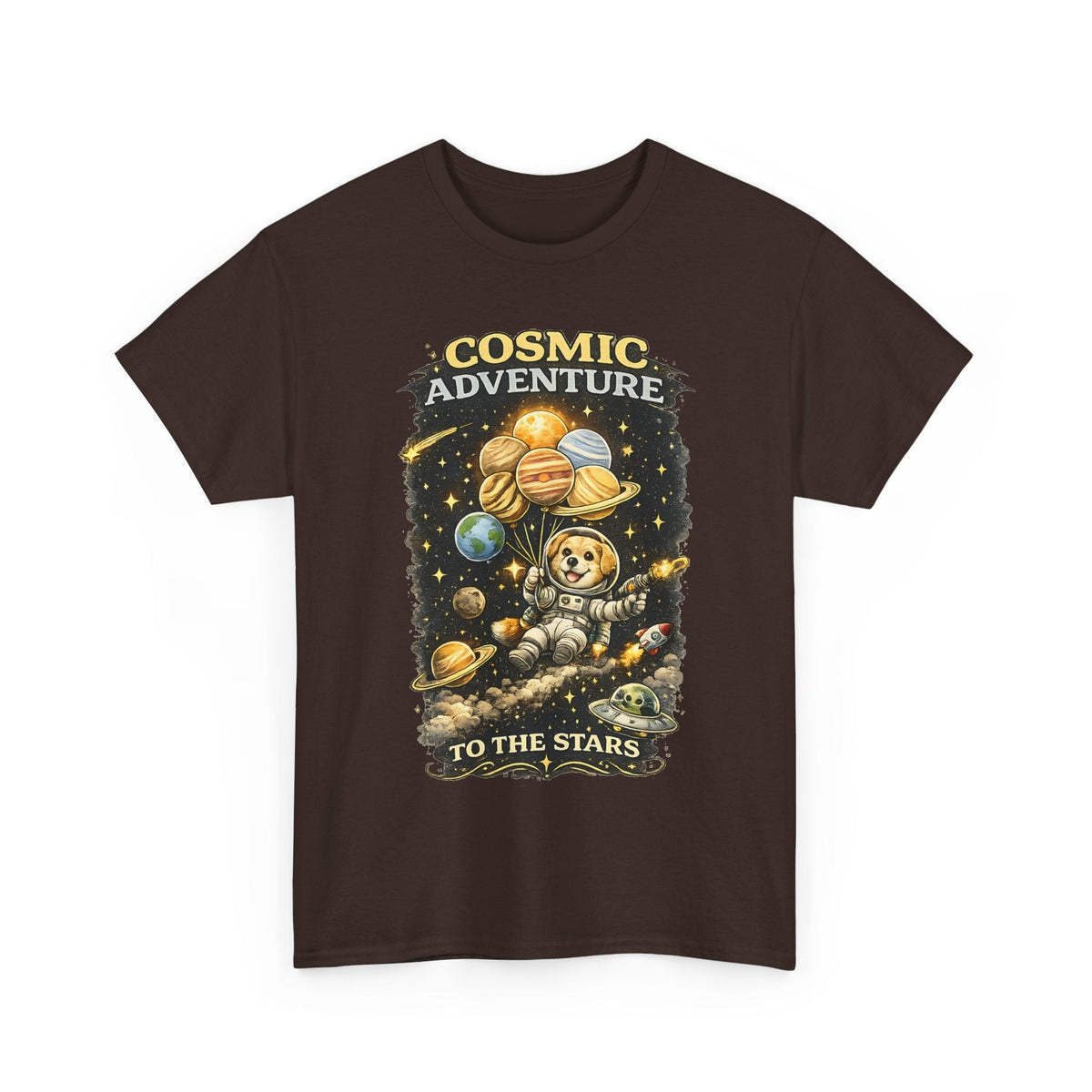 Astronaut Dog T-Shirt – Weltraum-Abenteuer Grafik-T-Shirt