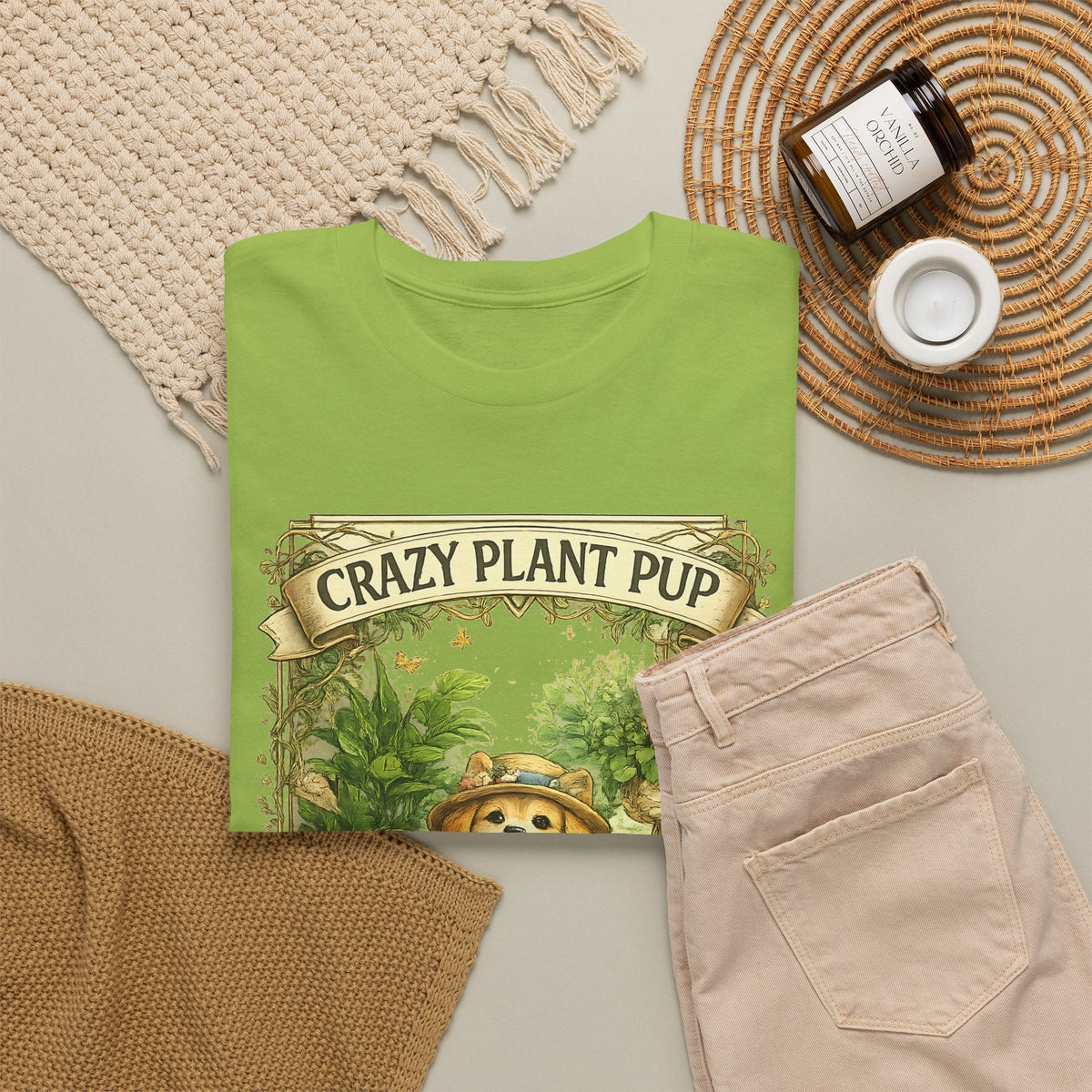 T-Shirt Cane e Piante – Design Divertente