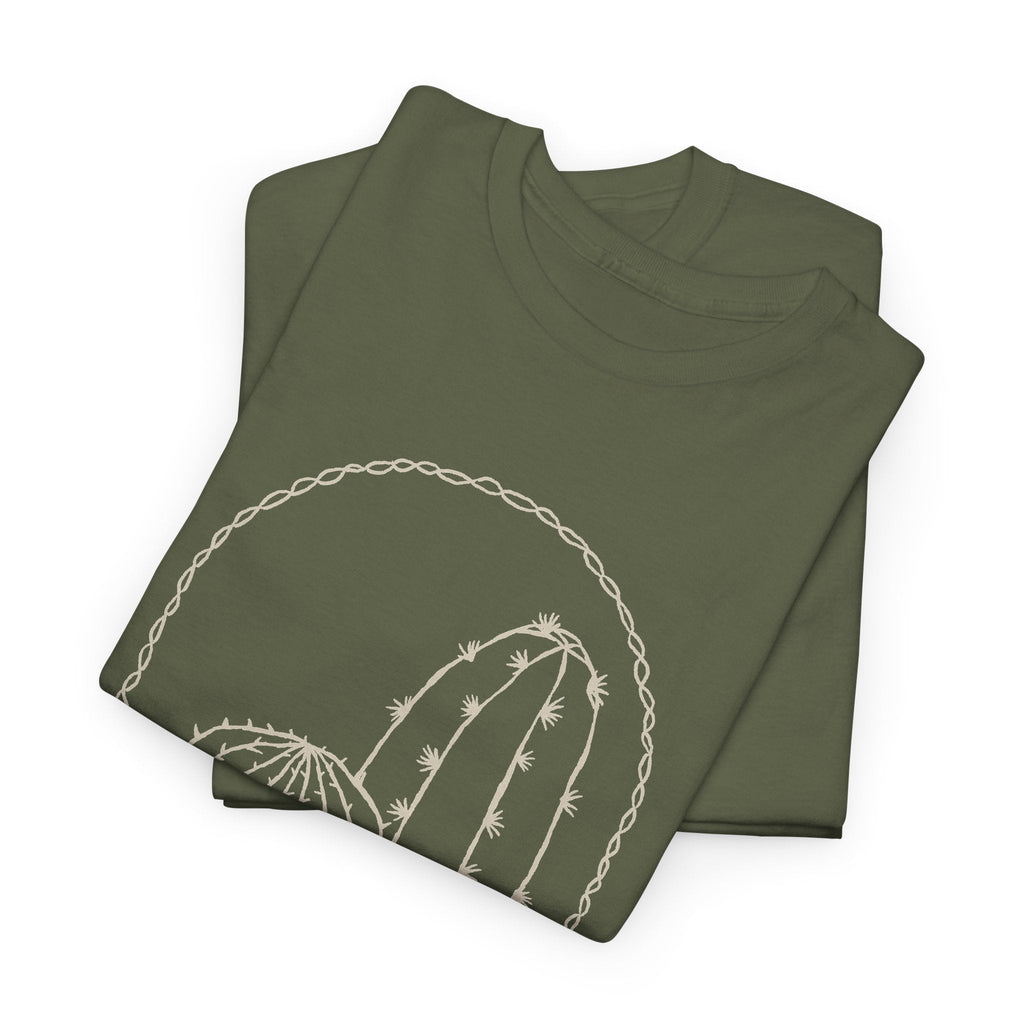 T-Shirt Cactus Minimal – Design Deserto Line Art