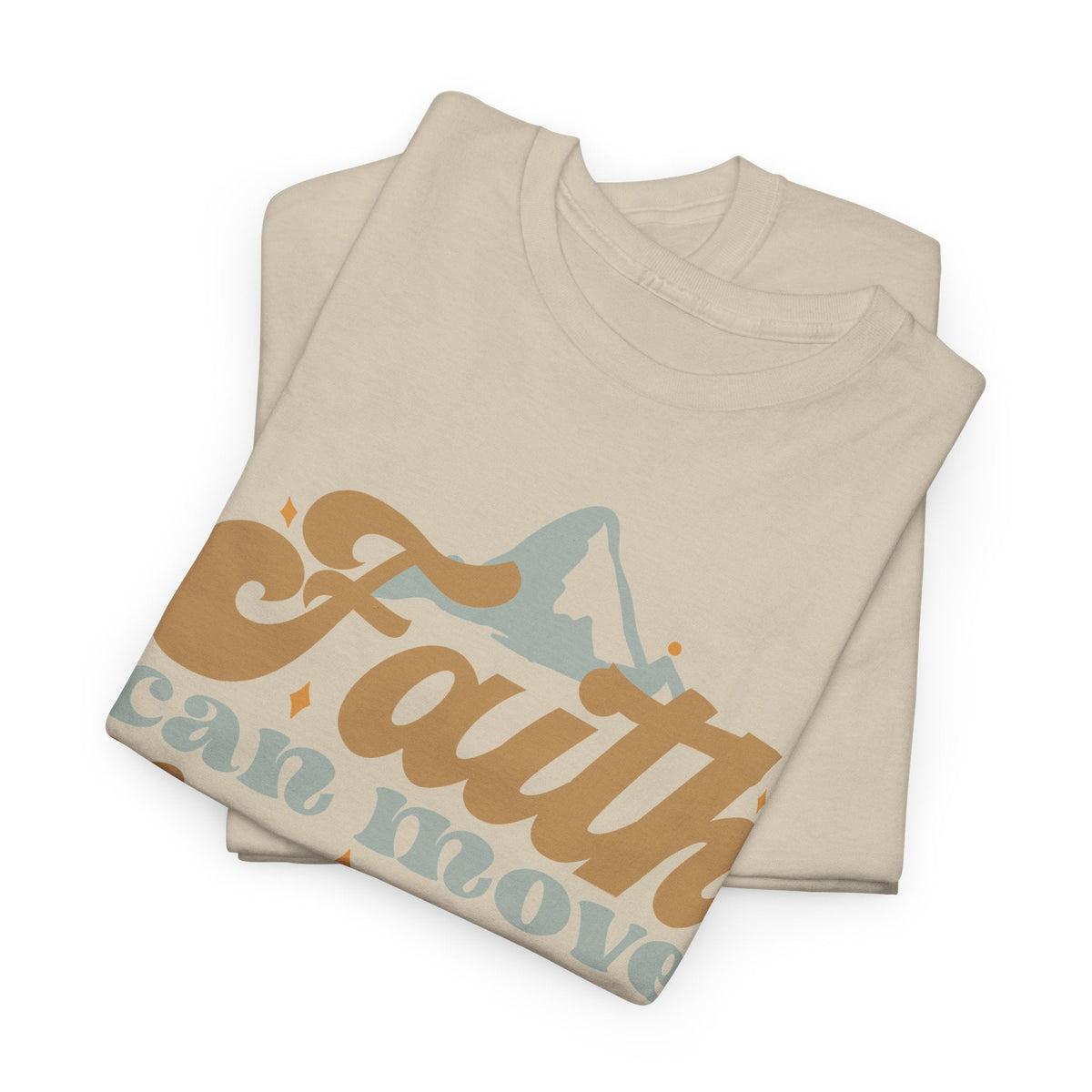 T-Shirt La Fede Muove le Montagne – Design Ispirazionale