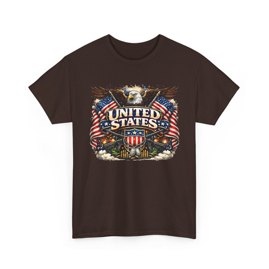 T-Shirt Patriottica USA – Aquila e Bandiera Americana
