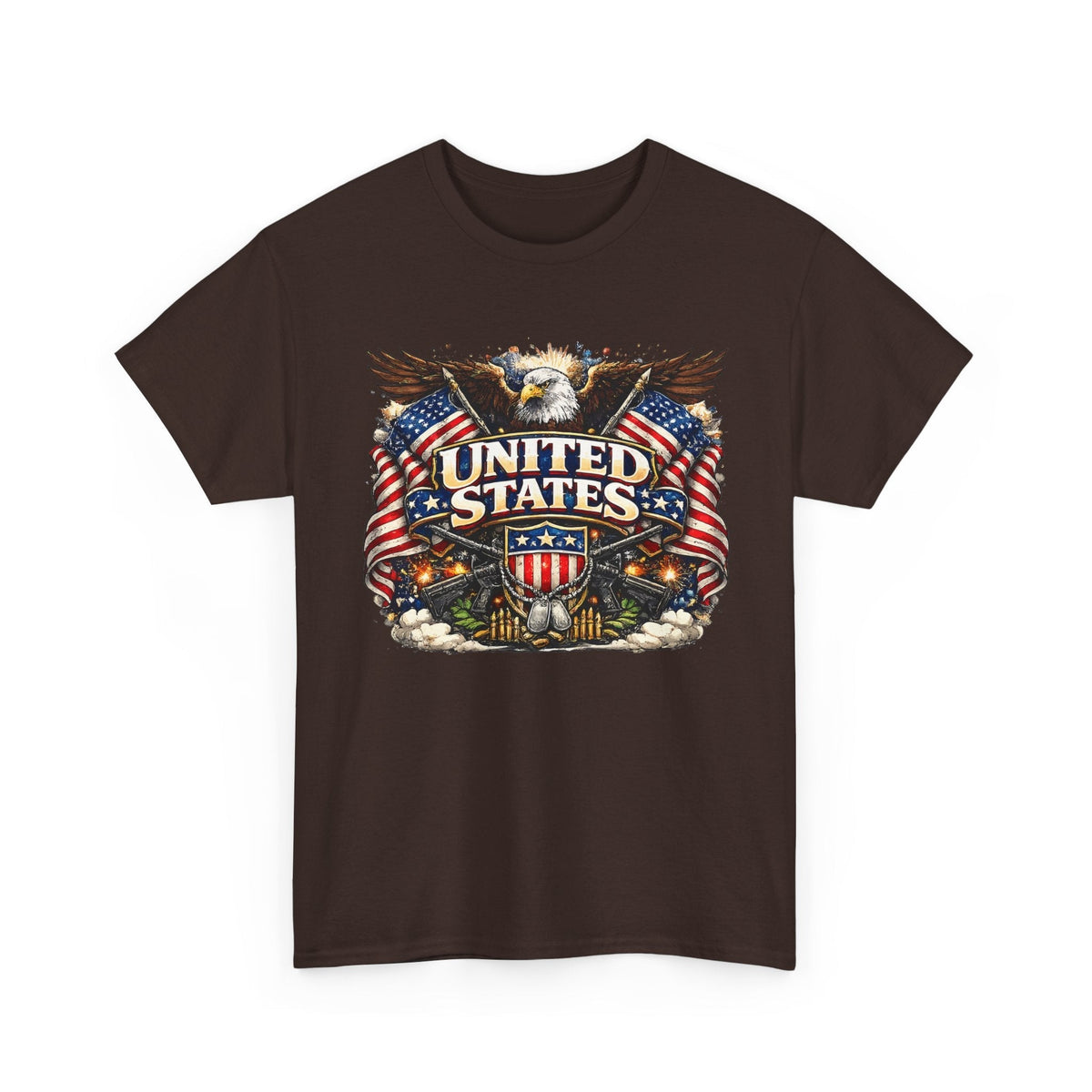 T-Shirt Patriottica USA – Aquila e Bandiera Americana
