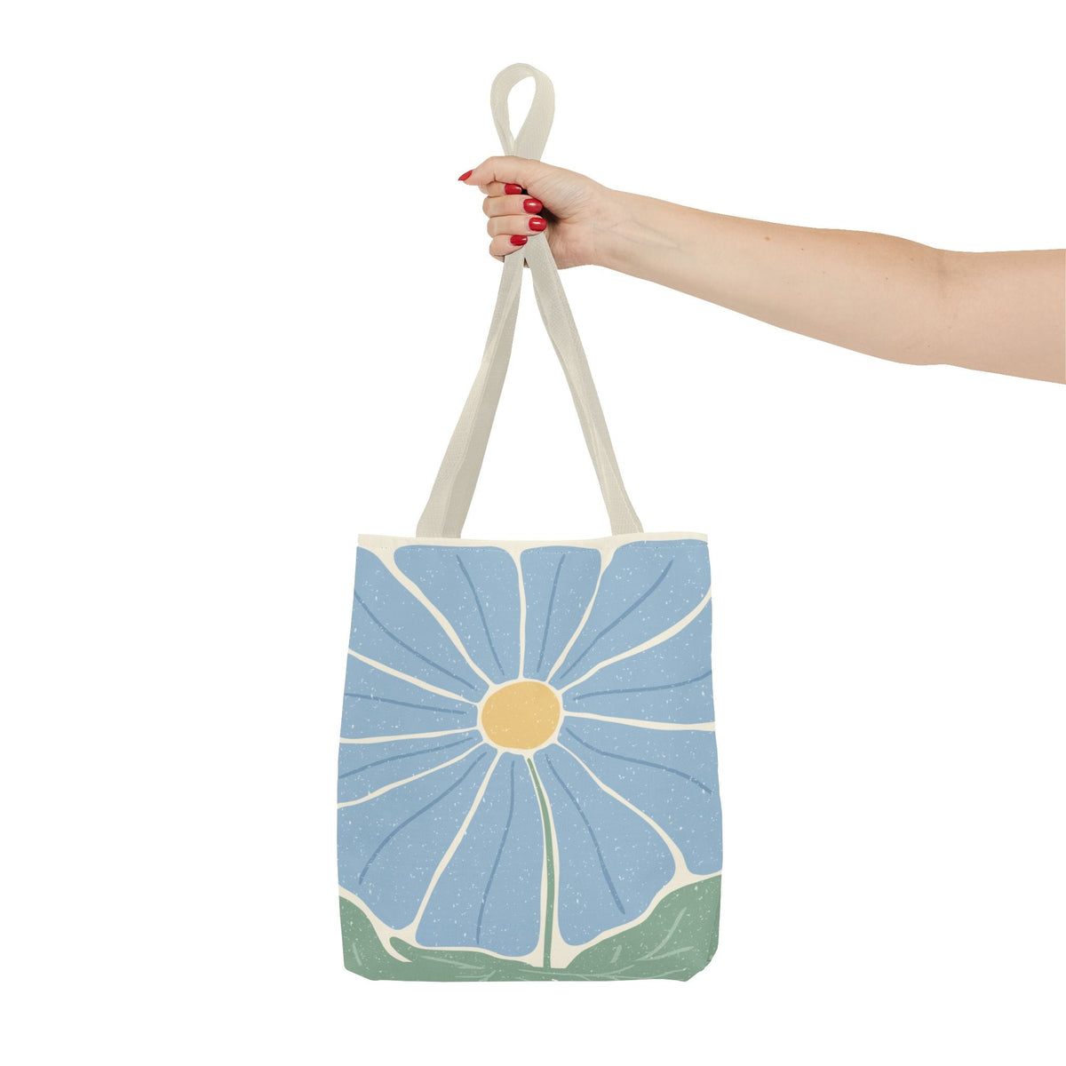 Blaue fiori Borsa in tessuto – Modernes Floral design
