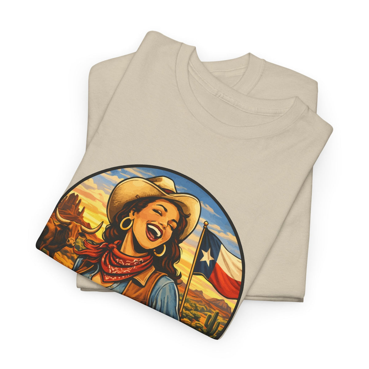 T-Shirt Cowgirl Texas – Design Western Vintage