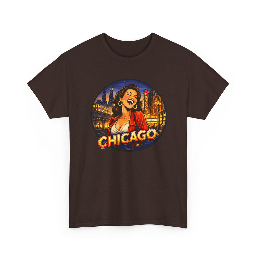 T-Shirt Skyline di Chicago – Design Città Vintage