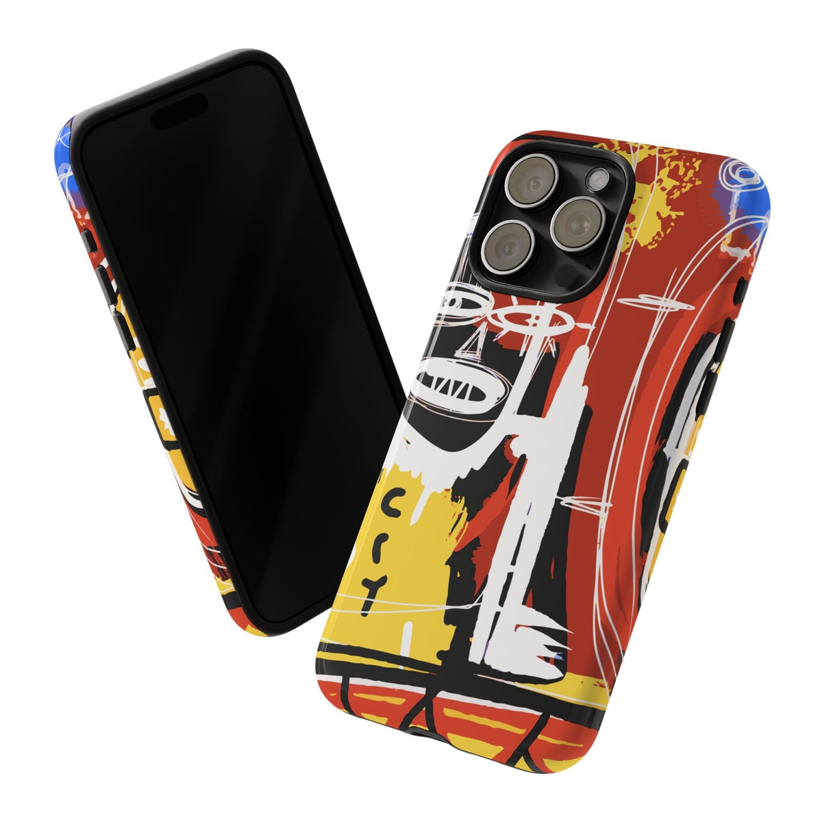 Abstrakte Street-Art Cover per smartphone – Cover robusta im bunten Urban-Stil