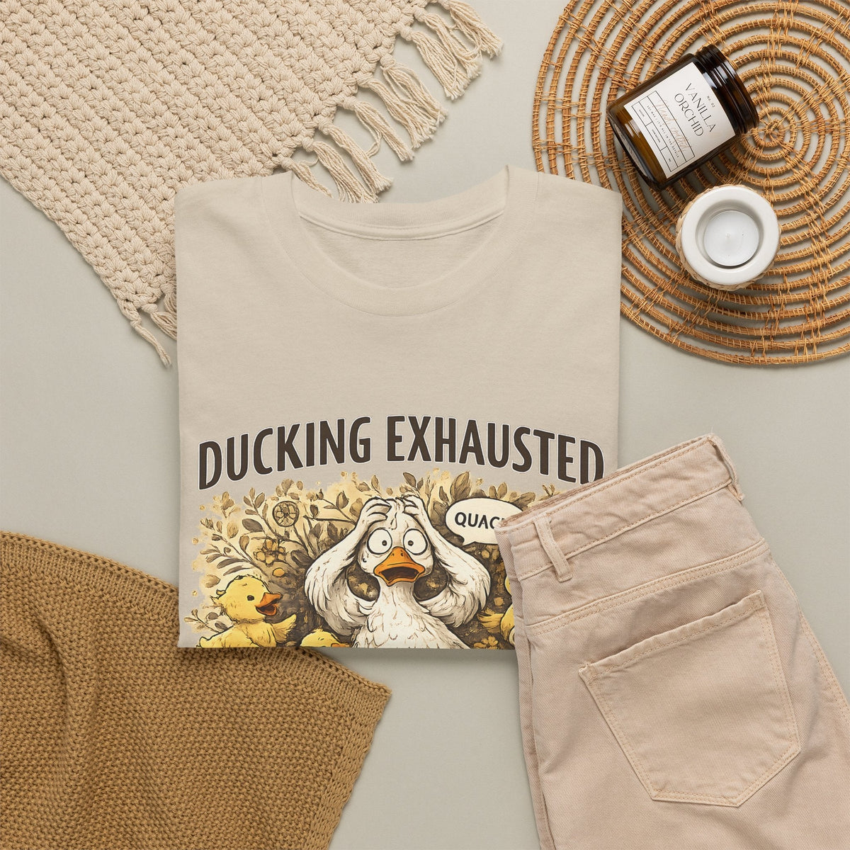 T-Shirt Mamma Esausta – Design Papera Divertente