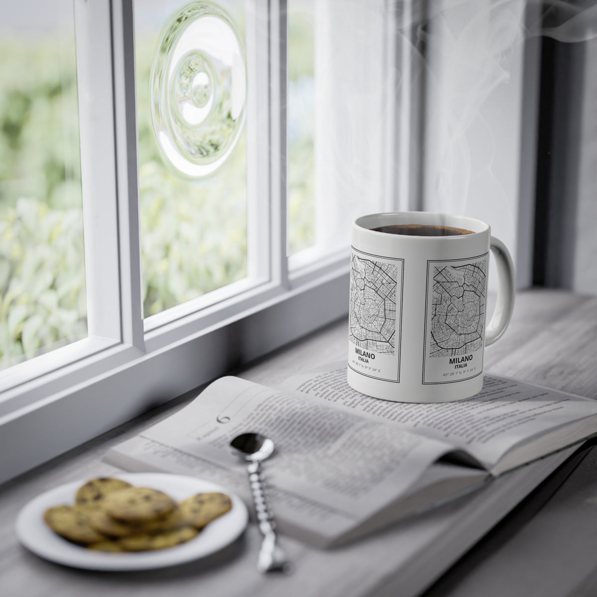 Tazza Milano con Mappa – Souvenir Italia 330 ml