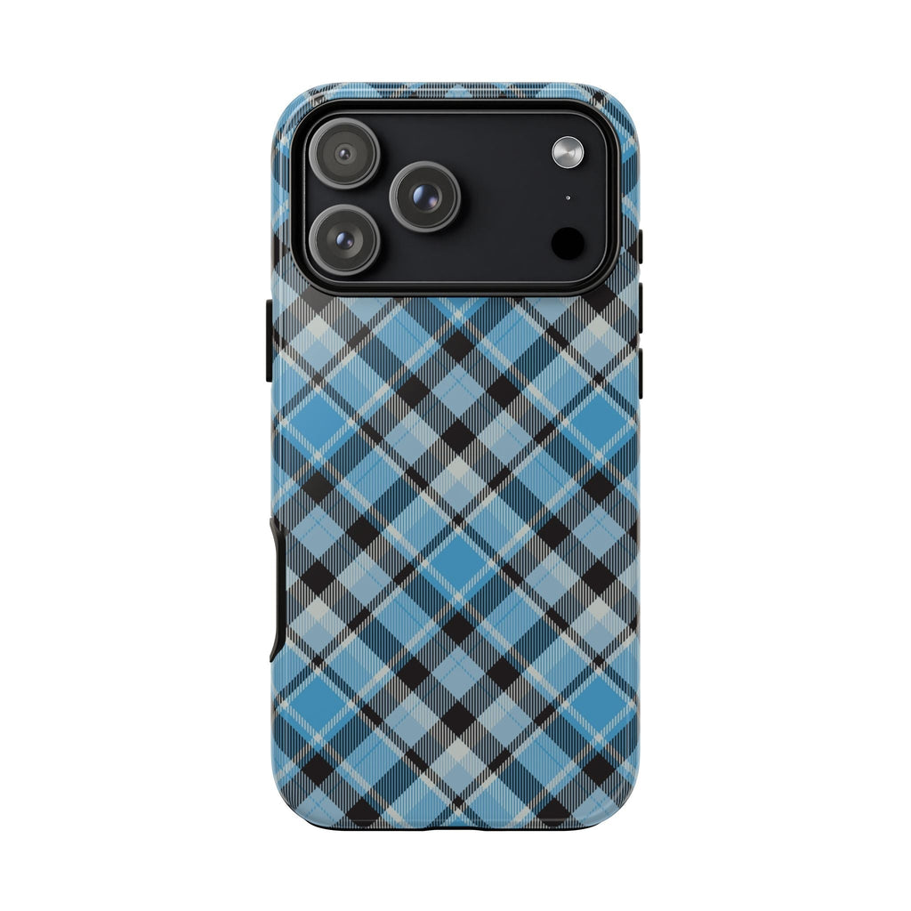 Azzurroes Karo Cover per smartphone – Cover robusta con klassischem Tartan