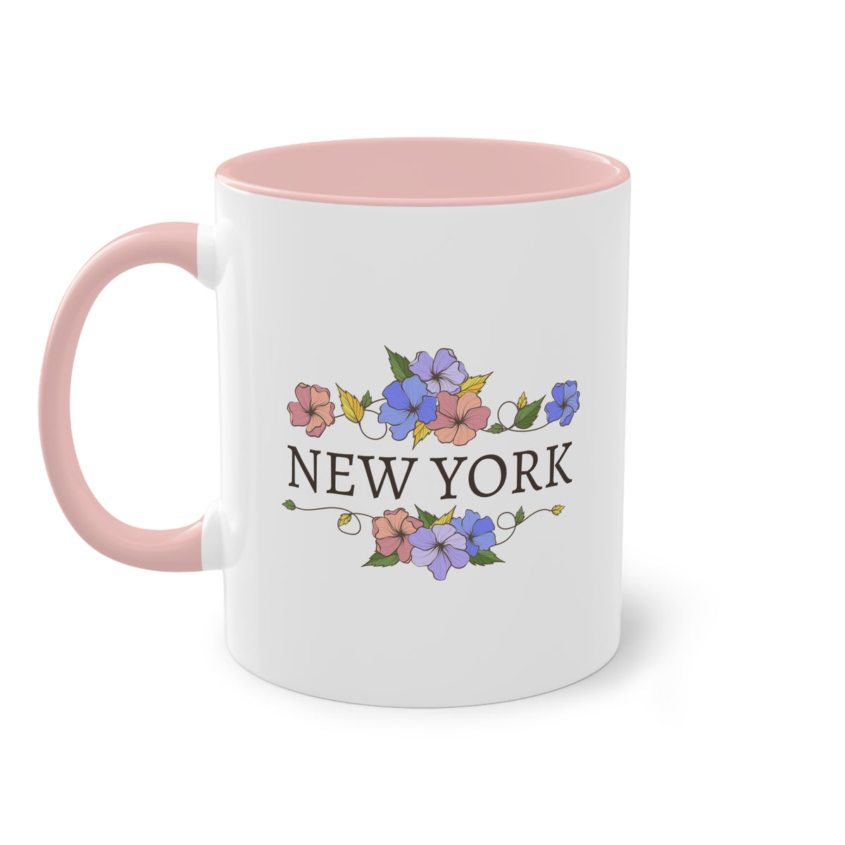 Tazza New York Floreale – Tazza Rosa Bicolore 330 ml
