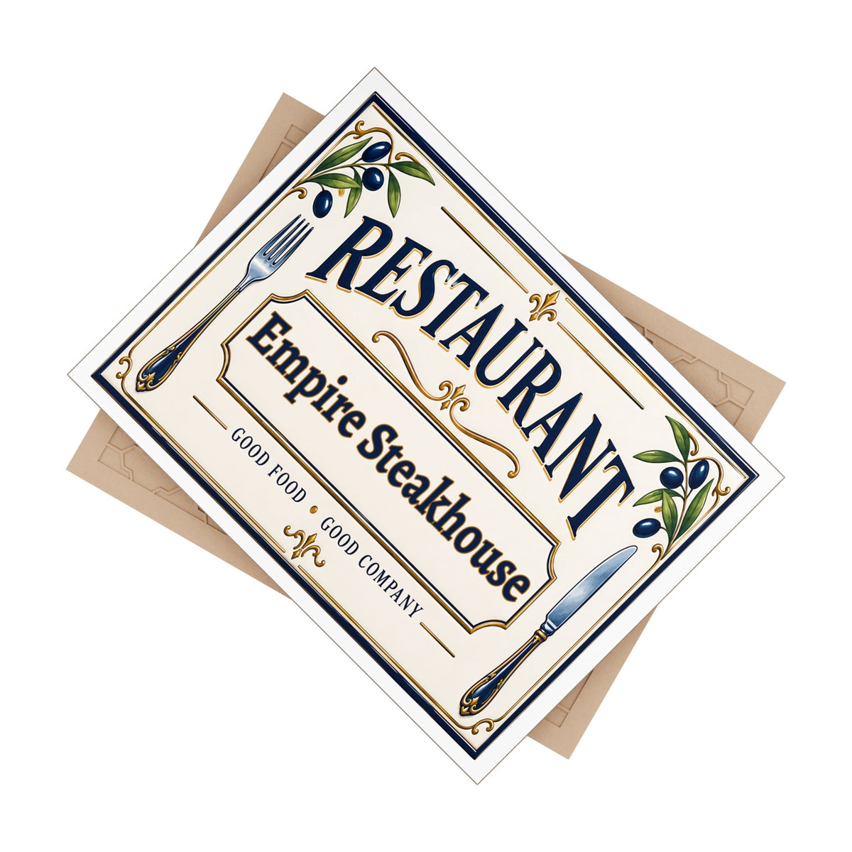 Targa Personalizzata in Ceramica per Ristorante – SE9
