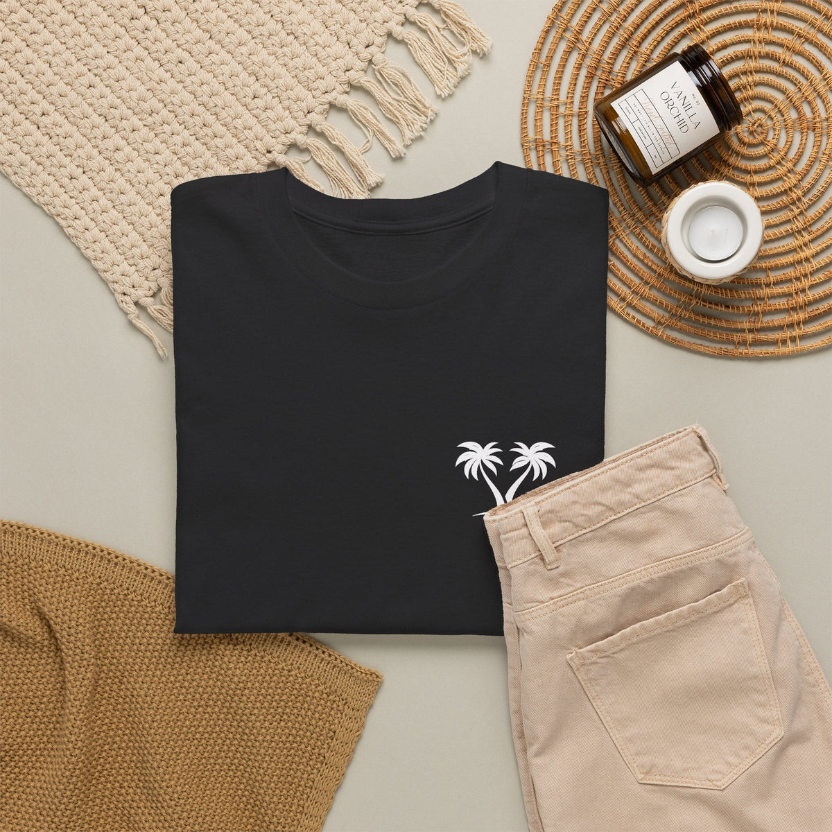 T-Shirt Palma Minimal – Design Spiaggia Tropicale