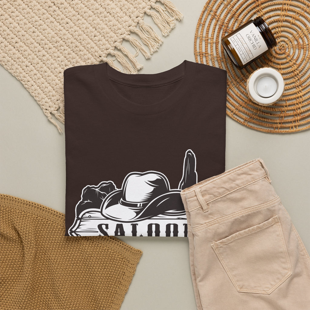 T-Shirt Western Vintage – Cowboy, Saloon e Deserto