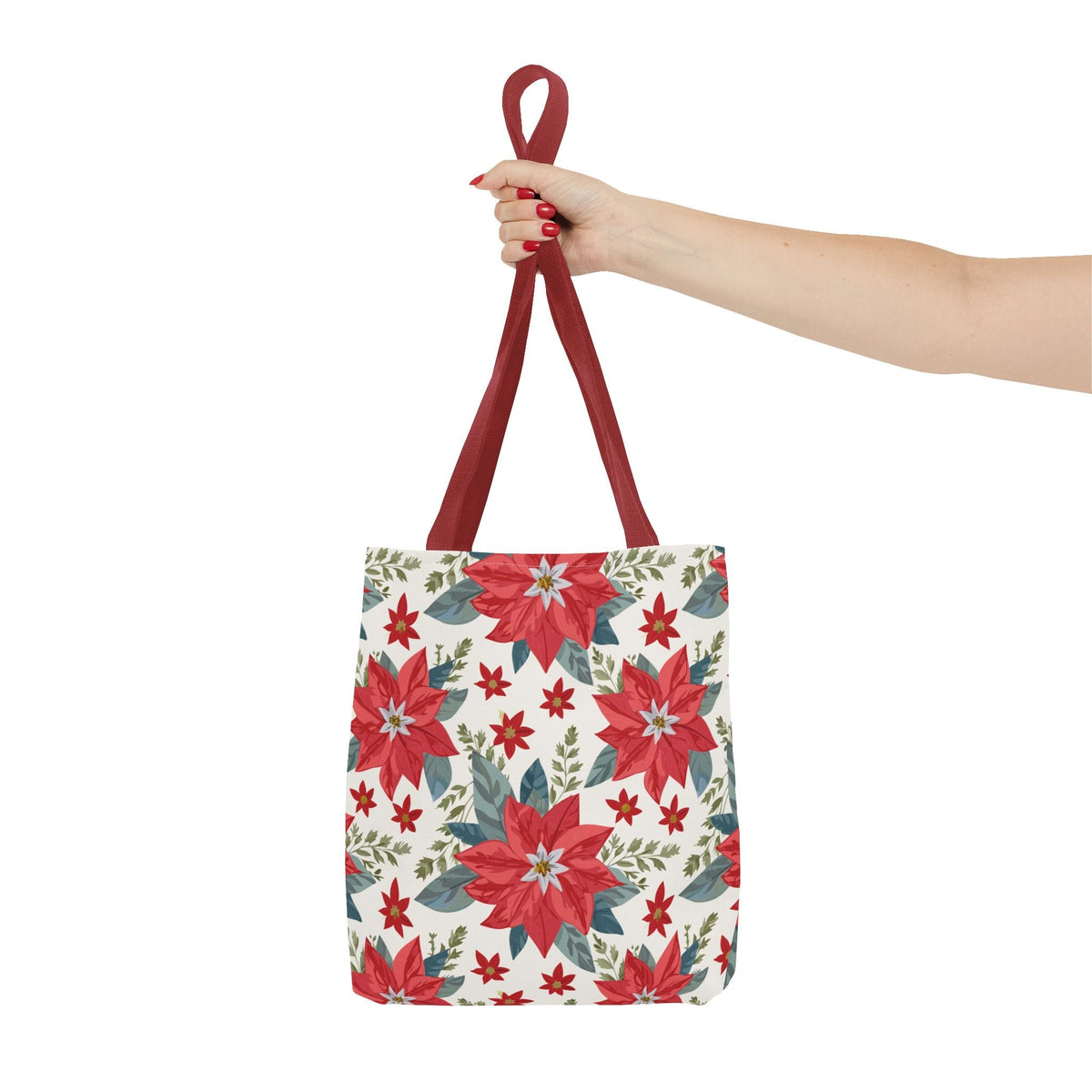Borsa in tessuto Stella di Natale – Motivo Floreale