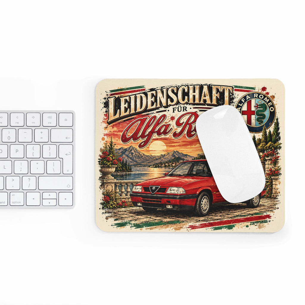 Alfa Romeo Mousepad – Leidenschaft per italienische Autos – Mousepad von MALUX, 23,2 × 19,4 cm
