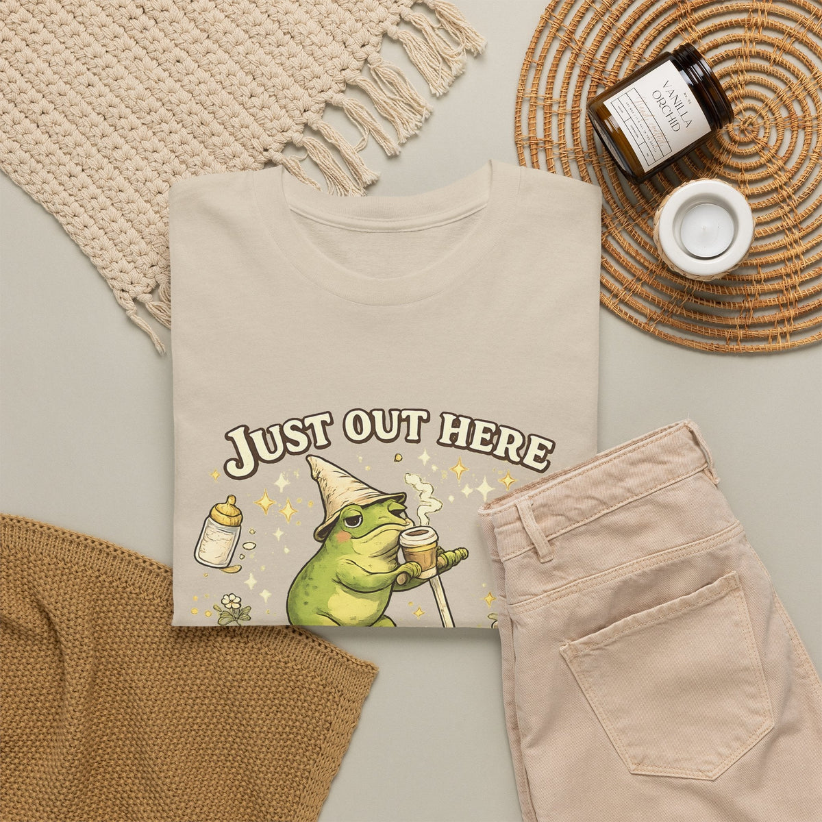 T-Shirt Mamma, Caffeina e Caffè – Design Divertente