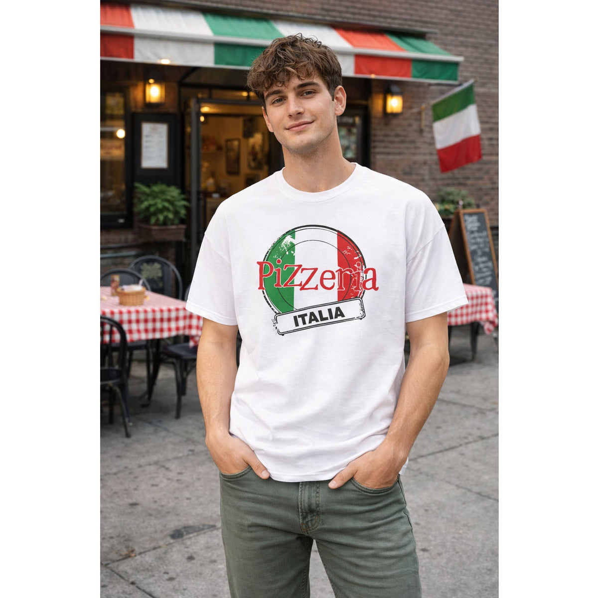 T-Shirt Cibo Italiano Vintage – Pizza, Pizzeria e Street Food