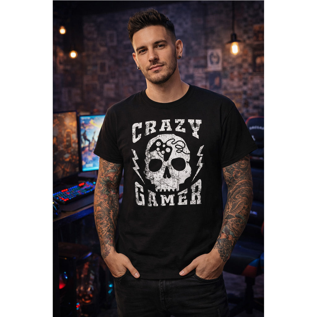 T-Shirt Gamer Pazzo – Teschio Gaming Streetwear