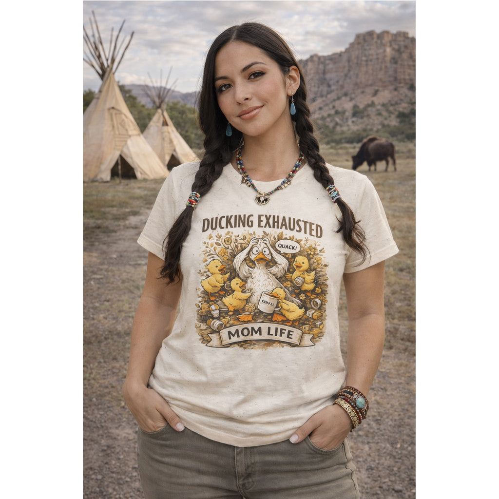 T-Shirt Mamma Esausta – Design Papera Divertente