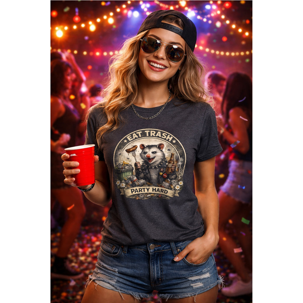 T-Shirt Opossum Festa Selvaggia – Design Divertente