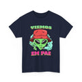 T-Shirt Veniamo in Pace – Design Alieno UFO Retrò