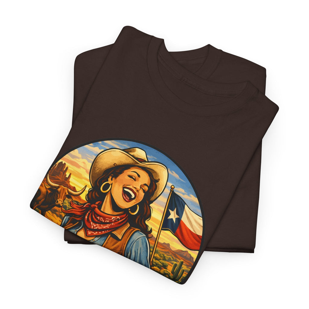 T-Shirt Cowgirl Texas – Design Western Vintage