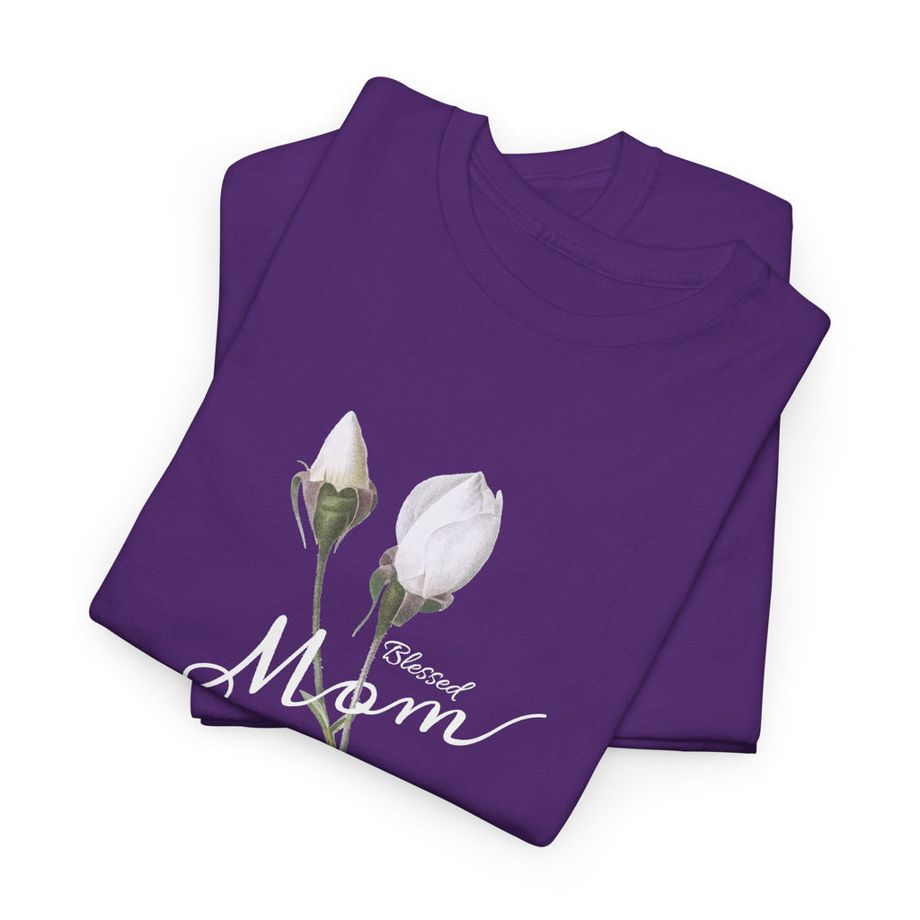 T-Shirt Mamma con Fiori – Design Minimalista