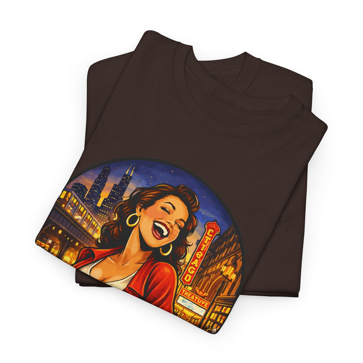 T-Shirt Skyline di Chicago – Design Città Vintage