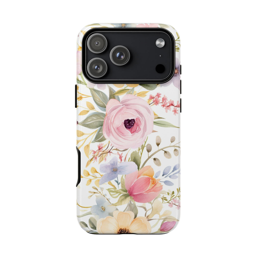 Pastellblumen Cover robusta – Aquarell-Blumendesign