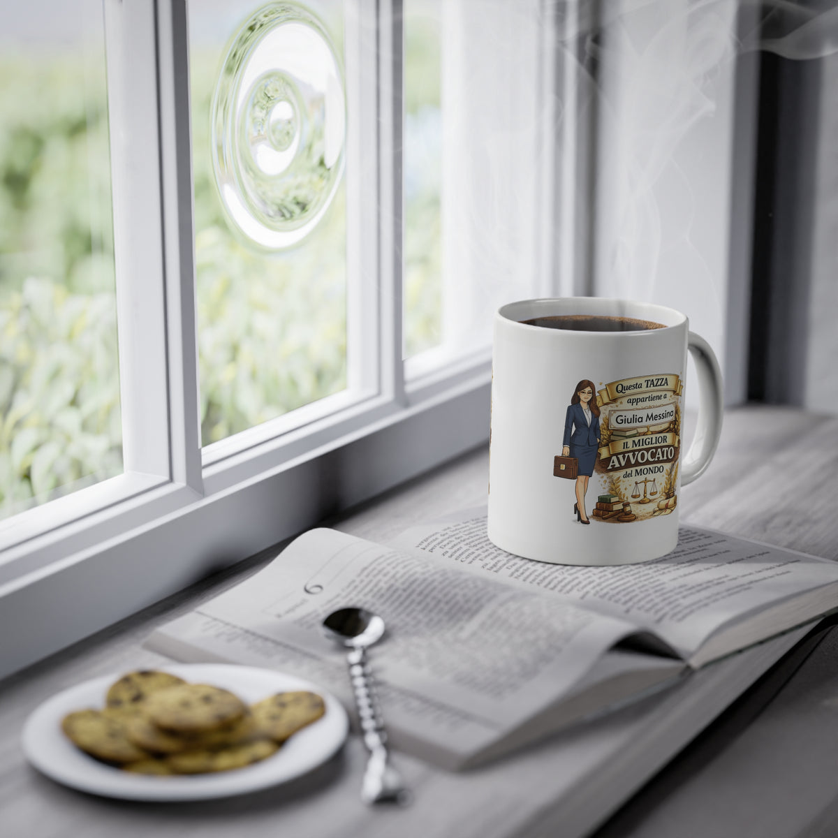 Tazza Personalizzata per Avvocatessa 330 ml – Tazza con Nome | Regalo per Avvocato Donna