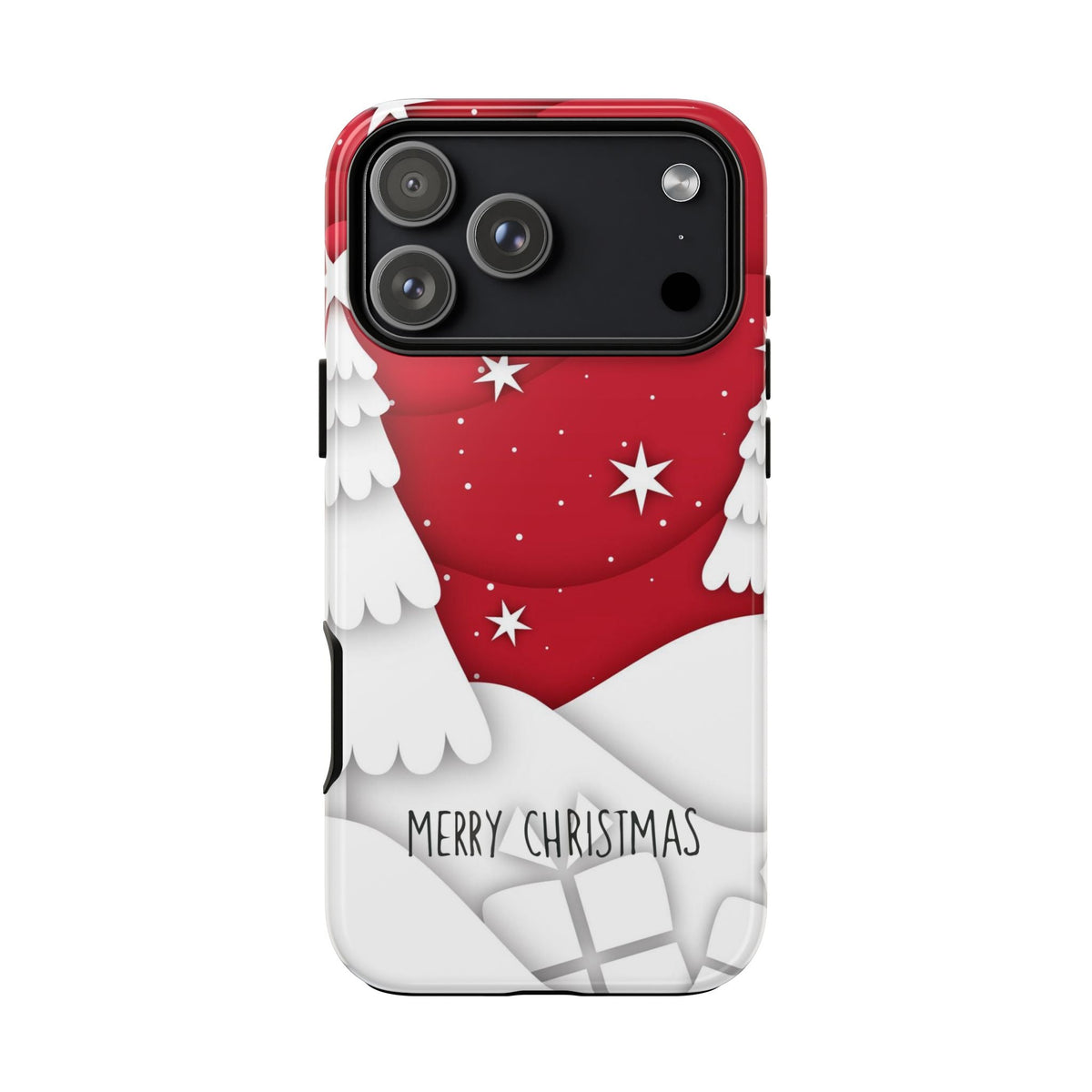 Frohe Weihnachten Cover per smartphone – Robuste festliche Cover per smartphone in Rosso & Bianco