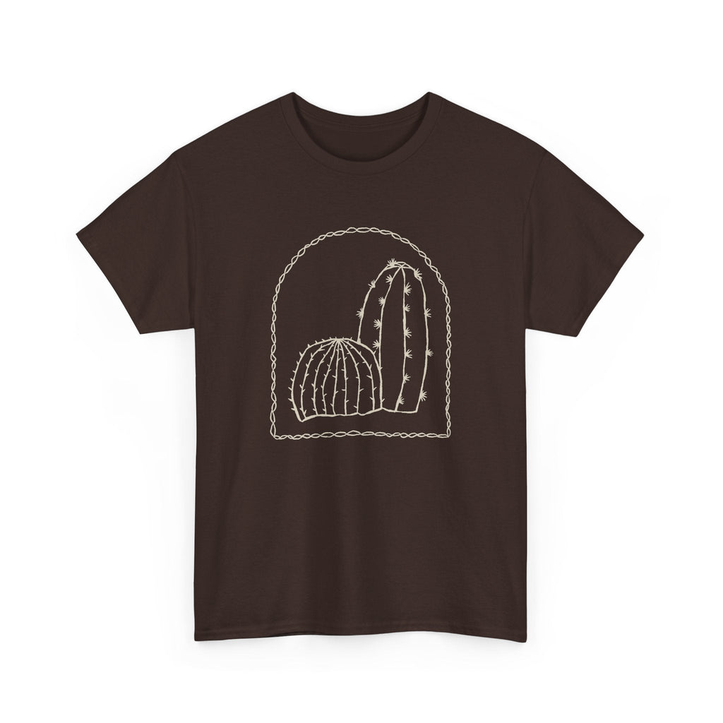 T-Shirt Cactus Minimal – Design Deserto Line Art