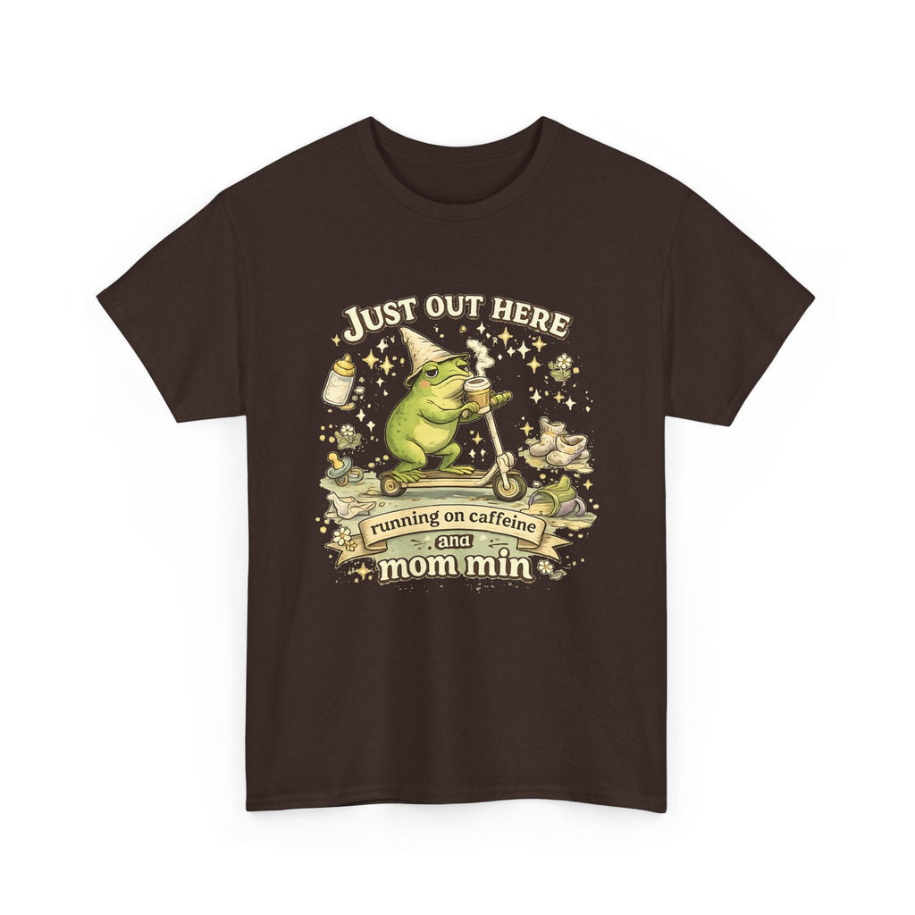 T-Shirt Mamma, Caffeina e Caffè – Design Divertente