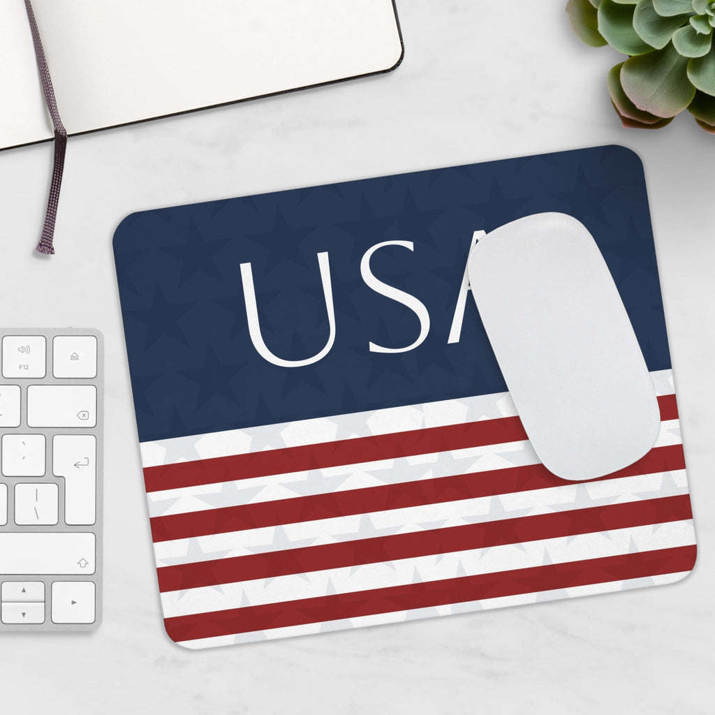 USA Mousepad – design stelle e strisce – Mousepad von MALUX, 23,2 × 19,4 cm