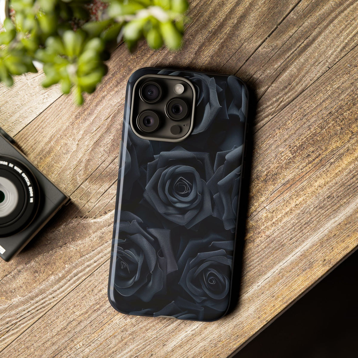 Neroe Rose Cover per smartphone – Cover robusta con dunklem fiorimuster