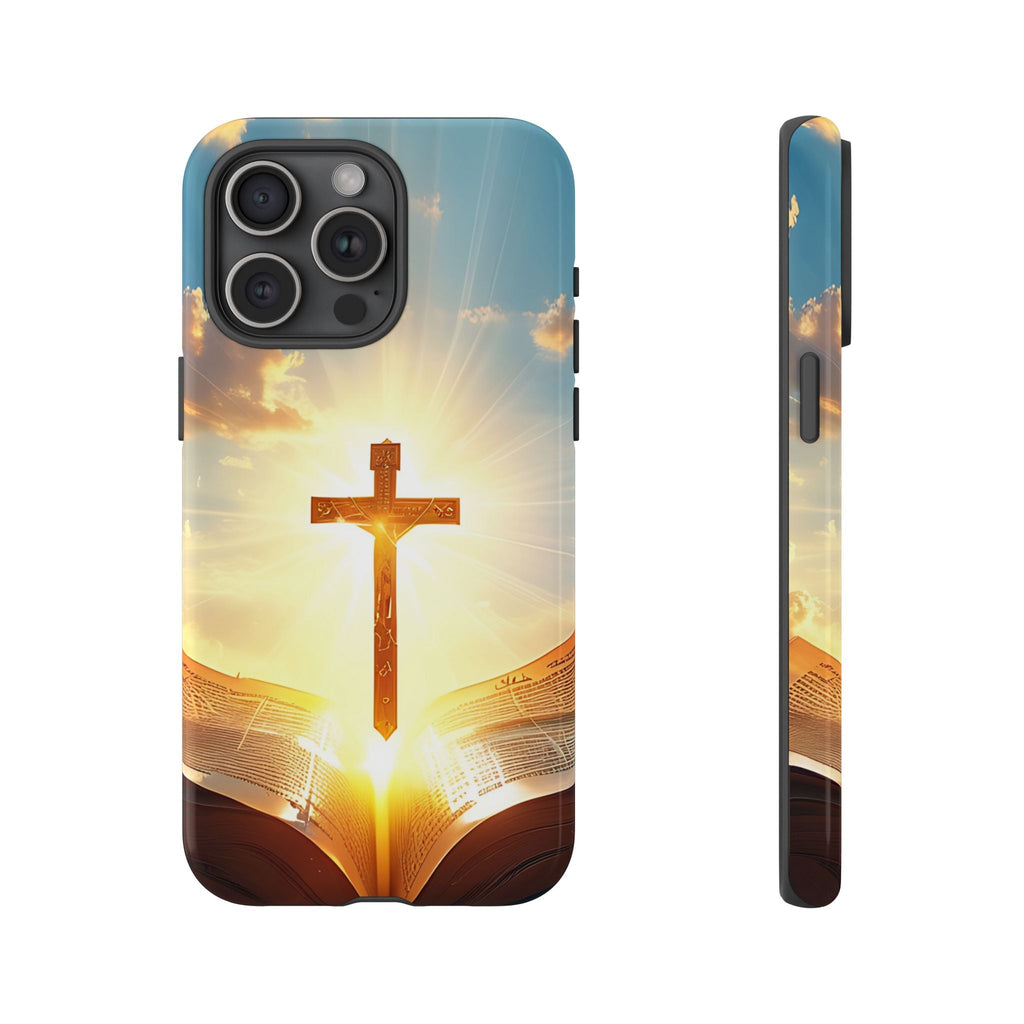 Christliches Kreuz & Bibel Cover robusta – Glaubensdesign