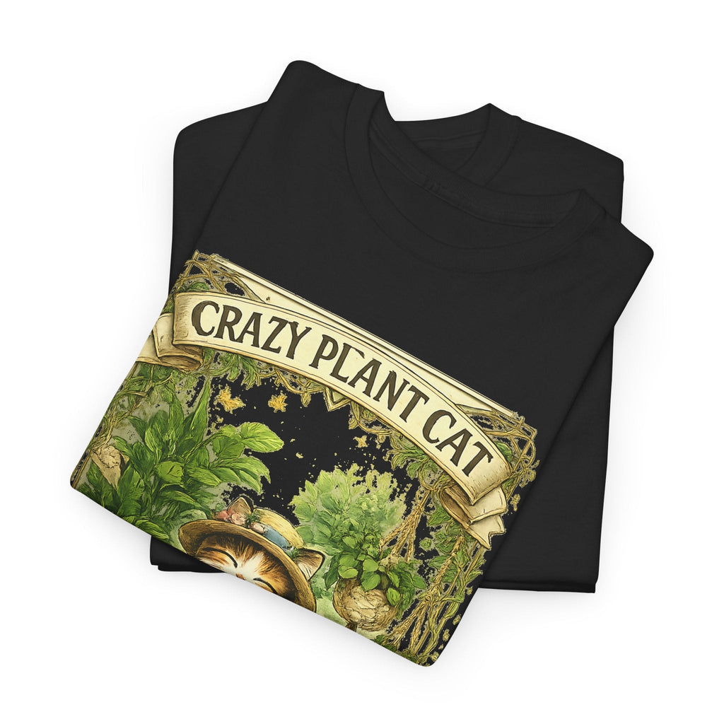 T-Shirt Gatto e Piante – Design Divertente