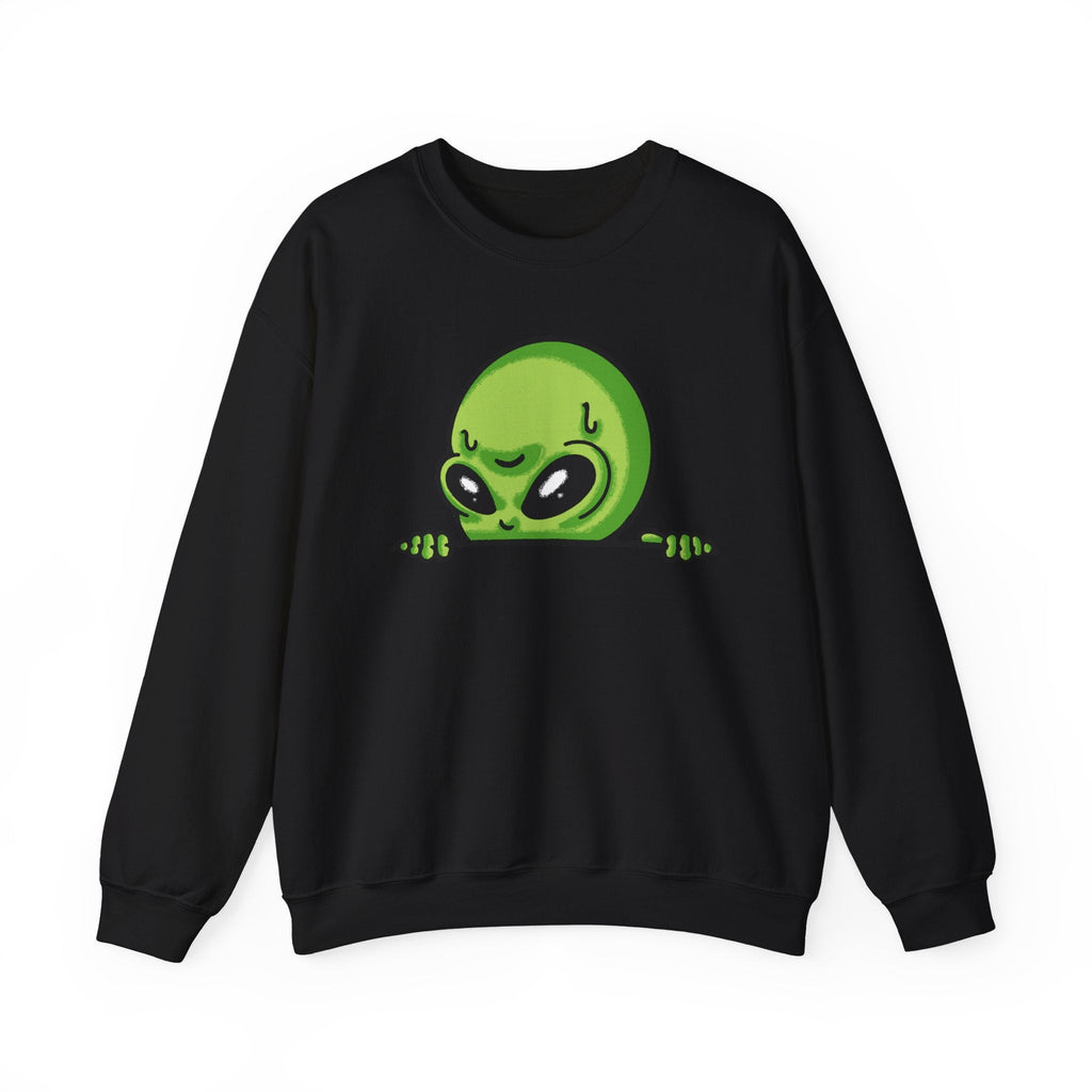 Alien Peeking Sweatshirt – Sweatshirt von MALUX